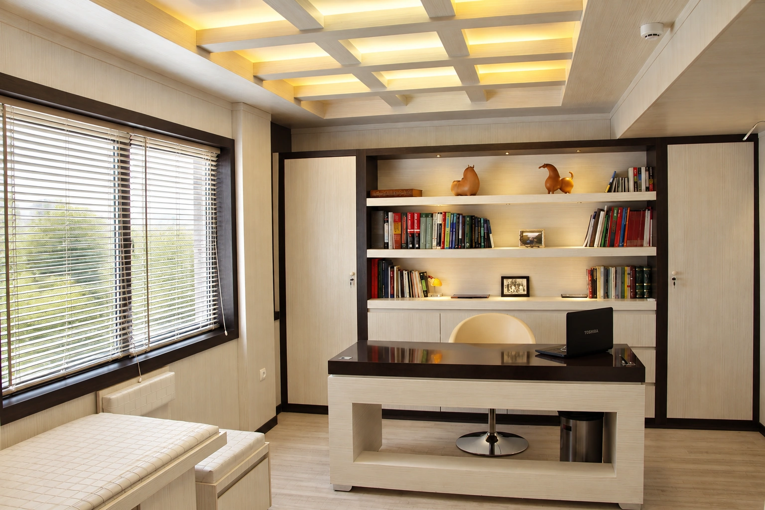 Wide view of the main consultation office at Dr. Fathi Cardiology Clinic