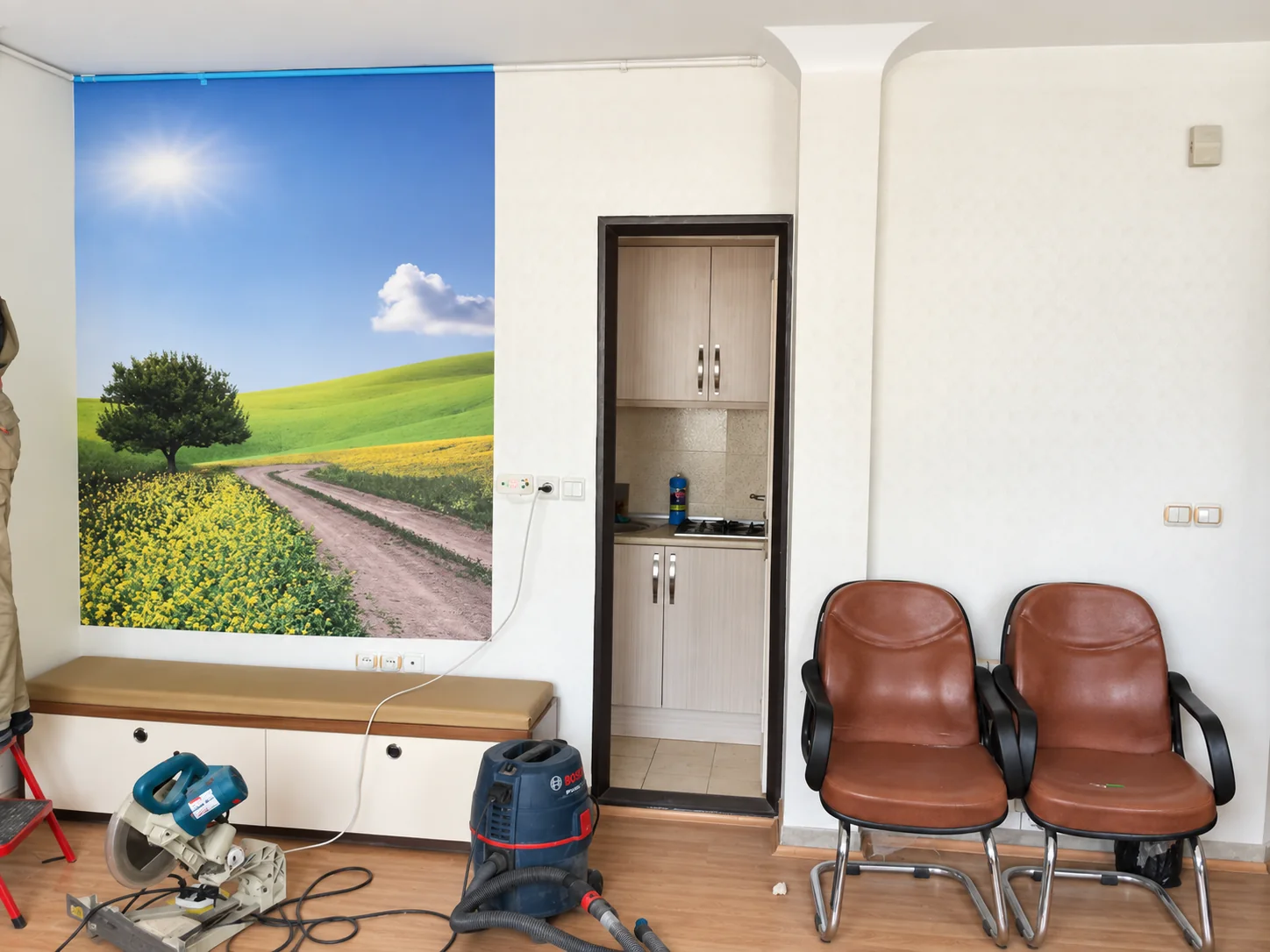 Dr. Nemati Nefroloji Kliniği tamamlanmış bekleme odası iç mekânı