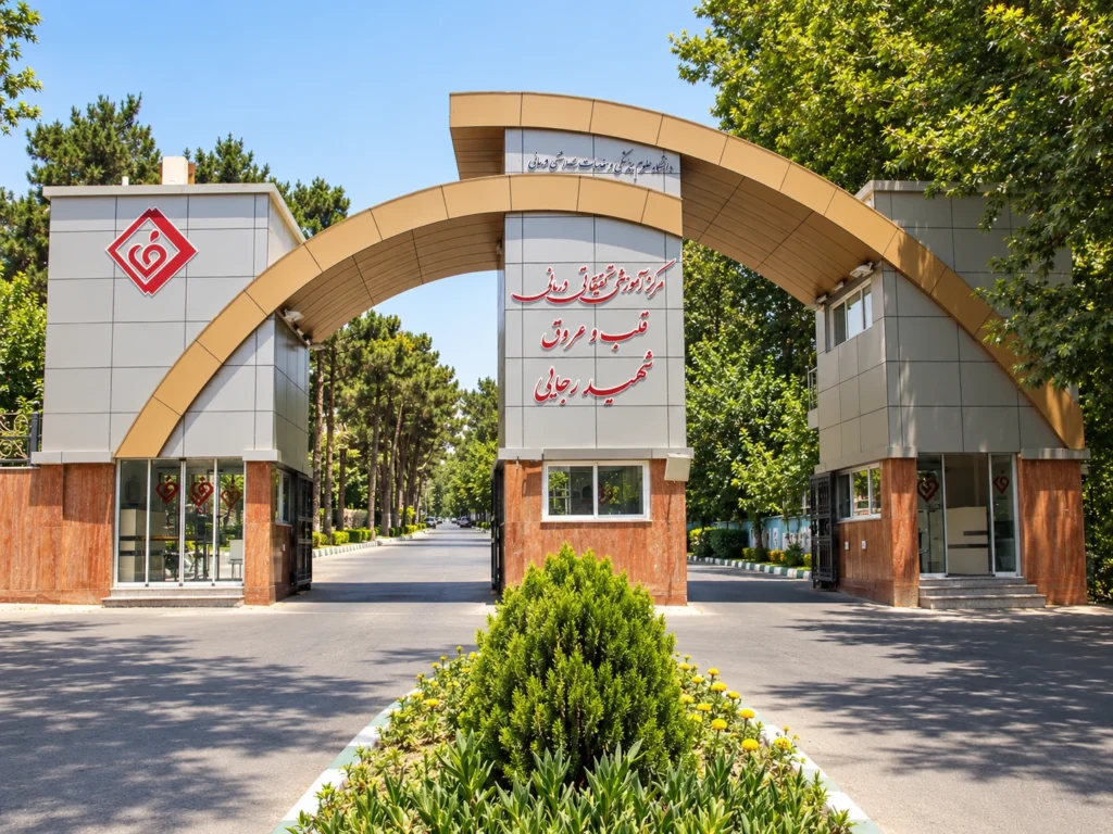 Şehid Rajaei Kalp Hastanesi Giriş Takı Tasarım ve Uygulaması