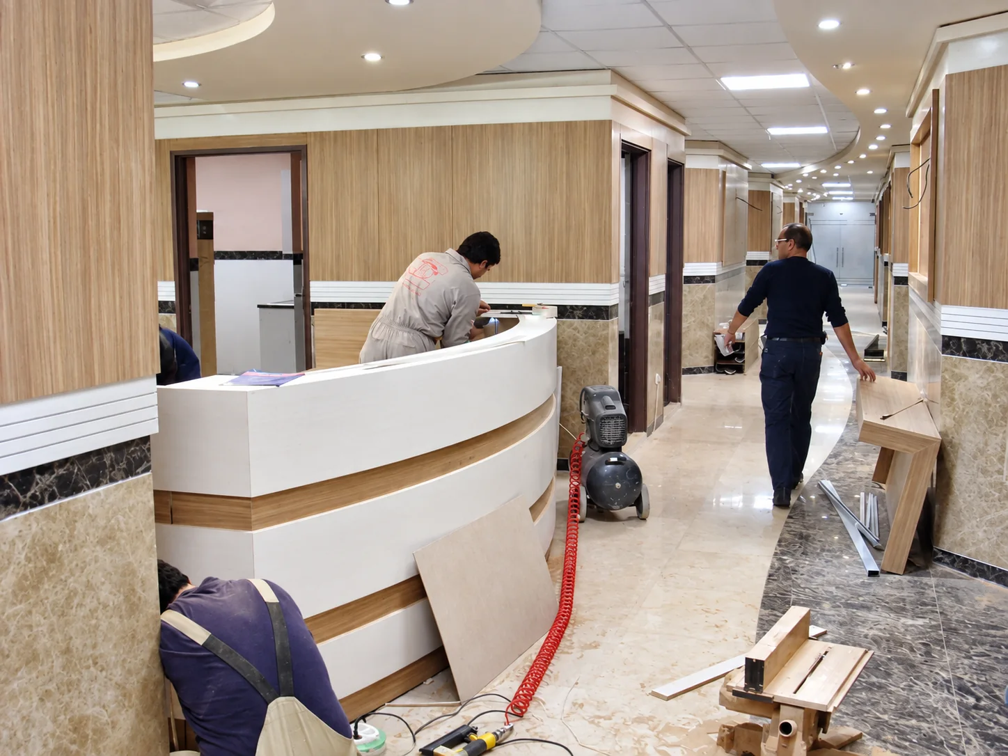 Şehid Rajaei Kalp Hastanesi VIP Bölümü iç mekân fit-out uygulama süreci